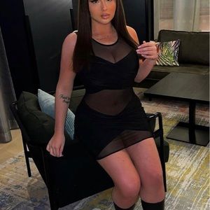 Fashion nova mesh dress